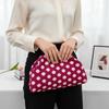 High Quality Polka Dot Clutch Bag Portable Large Capacity Cosmetic Bag Colorblock Handbag Women