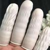 Pack Of 100 Latex Finger Cots Flexibility and Antislip Finger Protective Finger Sleeves For Precise Jewelry Handling