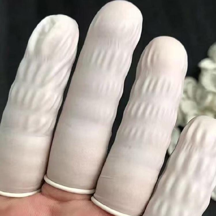Pack Of 100 Latex Finger Cots Flexibility and Antislip Finger Protective Finger Sleeves For Precise Jewelry Handling