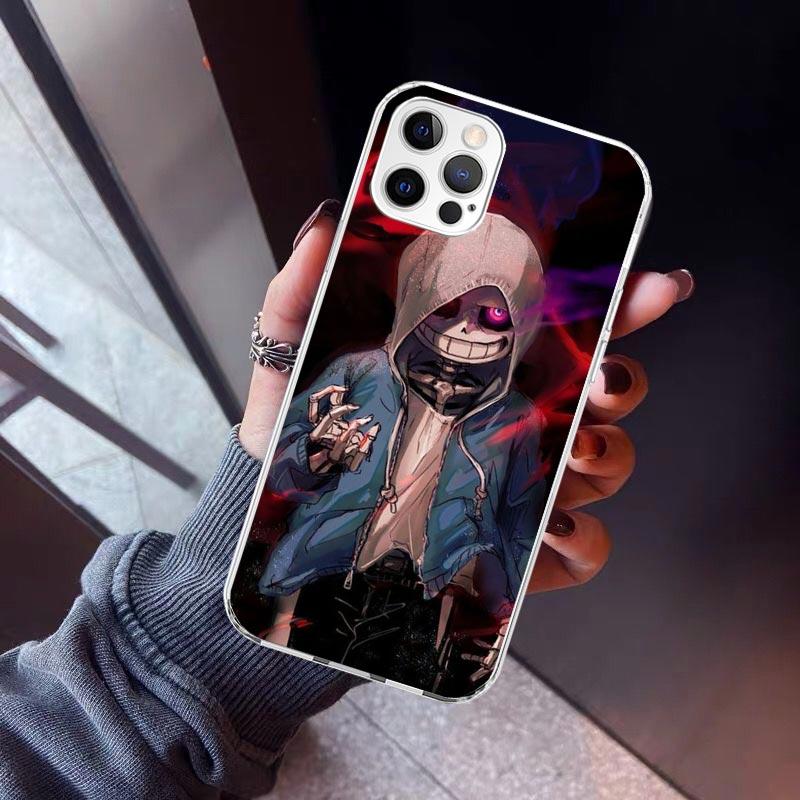 Undertale Papyrus Sans Doggo Phone Case For iPhone 17 Air 16 15 Pro Max 14 Plus 13 Mini 12 11 Cover 7 8 SE Silicone Shell Print