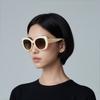 Celine Logo Butterfly Sunglasses Women Sunglasses White CL40226U25F