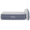Inflatable Mattress - BESTWAY - 671BD Queen - Integrated Electric Pump - LoungeLux Headboard - Durable Tritech