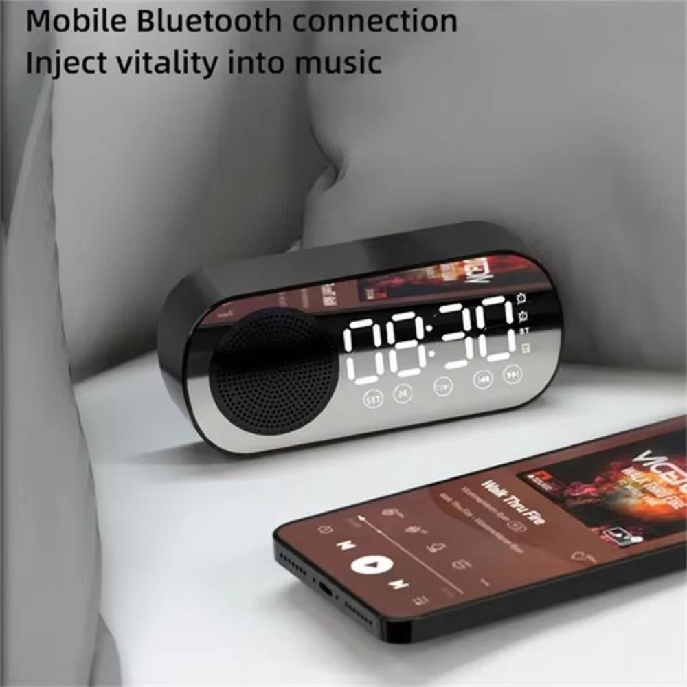Hifi Sound Quality Digita Alarm Clock Wireless Wireless Bluetooth Speaker Music Player