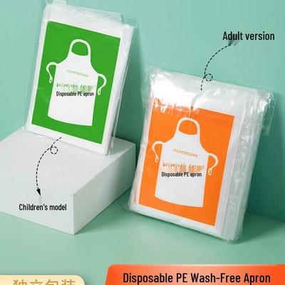 Delantal de Plástico Desechable Impermeable para Hot Pot y Barbacoa - Empaquetado Individualmente, Resistente al Aceite y las Manchas para Cocina y Catering.