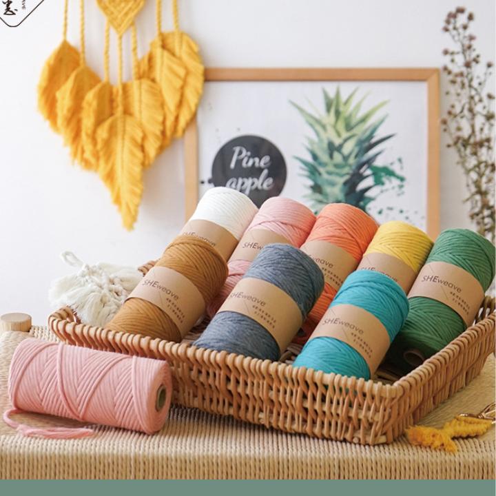Factory Hot Sale Single Strand Cotton Rope Macrame Cord 5mm for Macrame Hanging