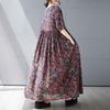 Short Sleeve Plus Size Cotton Vintage Floral New In Dresses for Women Casual Loose Long Summer
