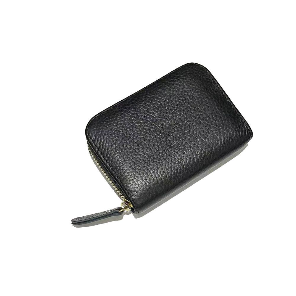 Portfel na karty, Skórzany organizer, Portfel na karty, Mały portfel Minnie, Skórzana saszetka na drobne, Saszetka na monety z licowej skóry bydlęcej.