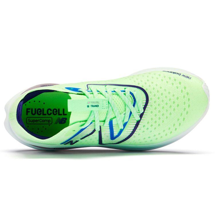 New Balance Zapatillas para Hombre FuelCell SuperComp Vibrant Spring Glow Verde Azul Victoria Albaricoque Vibrante MRCXLG2