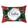 New Christmas Waist Pillow Case Long Pillow Pillow Golden Snowflake Home Cushion Cover