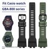 Аксесуари для годинника Casio G-Squad GBA-800 GBD800 Gma-b800 Смоляний ремінець Водонепроникний Замінний ремінець Силіконова гума Чоловічий браслет