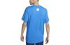 Nike T Shirts Men's Blue Crew Neck Moderate Straight Fit FB9028-435