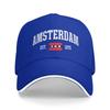 Cappellino da baseball unisex con bandiera di Amsterdam Est   Sole dei Paesi Bassi Estate Unisex Unisex Cappellino Trucker Personalizzato Vendita all'ingrosso Sportivo Snapback