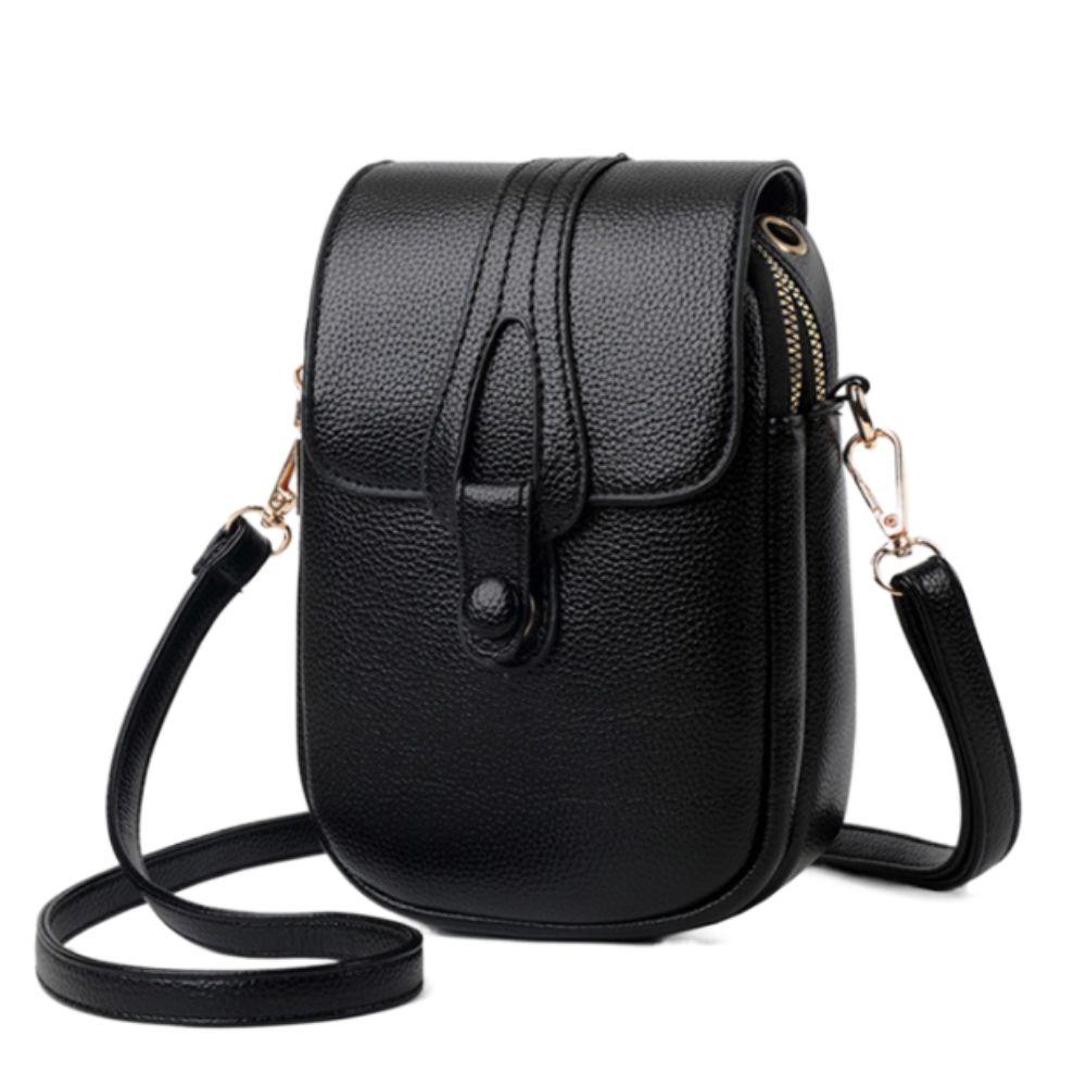 Multi-layer Women Shoulder Phone Bag Leather Cell Phone Purse  Cell Phone Pouch