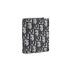 Dior Logo Compact Jacquard Wallet Men wallet Beige Black 2ESBC072YSE-H27E