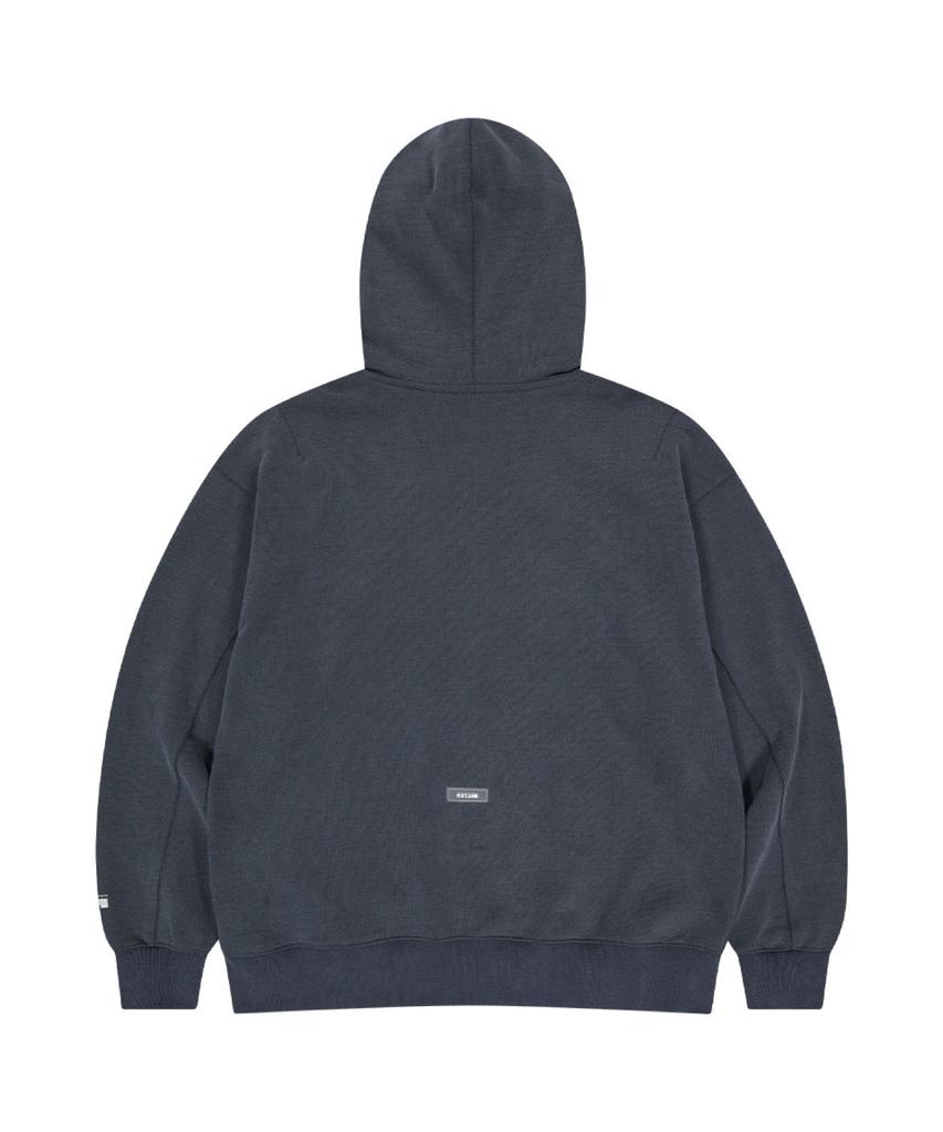 Alter Studio Pigment Applique Zip Up Hoodie_Navy
