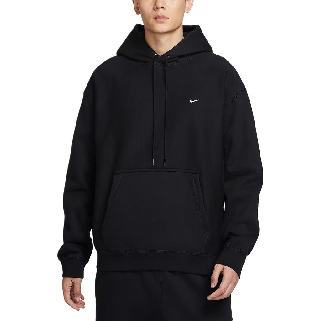 Nike Solo Swoosh Pull-On Hoodie 'Black' Men's HV1083-010