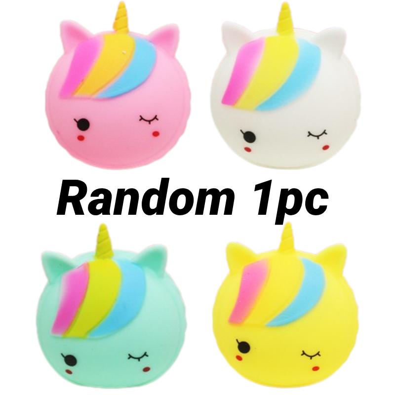 Random 1ps Color Unicorn Mochi Squishy Toy Stress Relief Antistress Rebound Slow