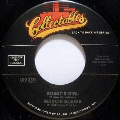 Disque 7 pouces MARCIE BLANE / ERNIE MARESCA - Bobby's Girl / Shout, Shout (Knock  LDG2120 Objets de collection 1982 US Rock Occasion