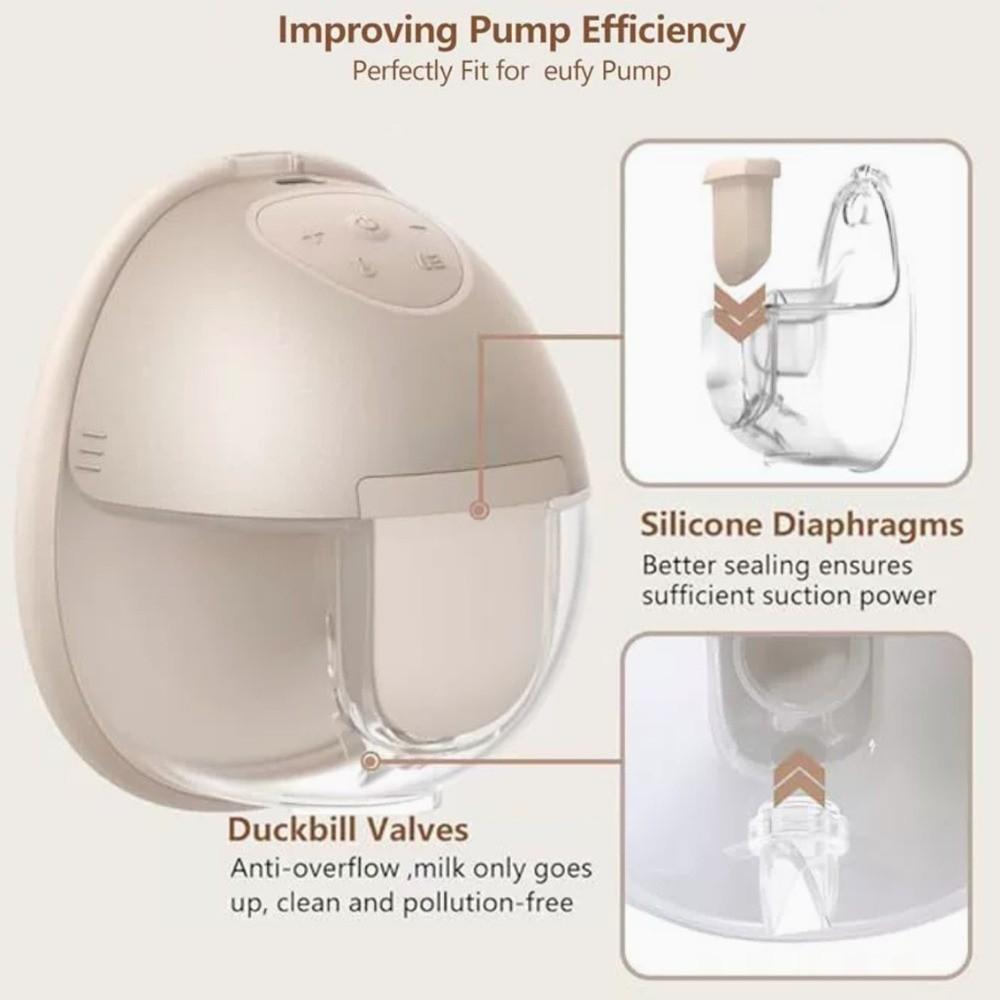 Silicone Diaphragms Compatible Replacement Kit BPA Free Breast Pump Parts  Travel