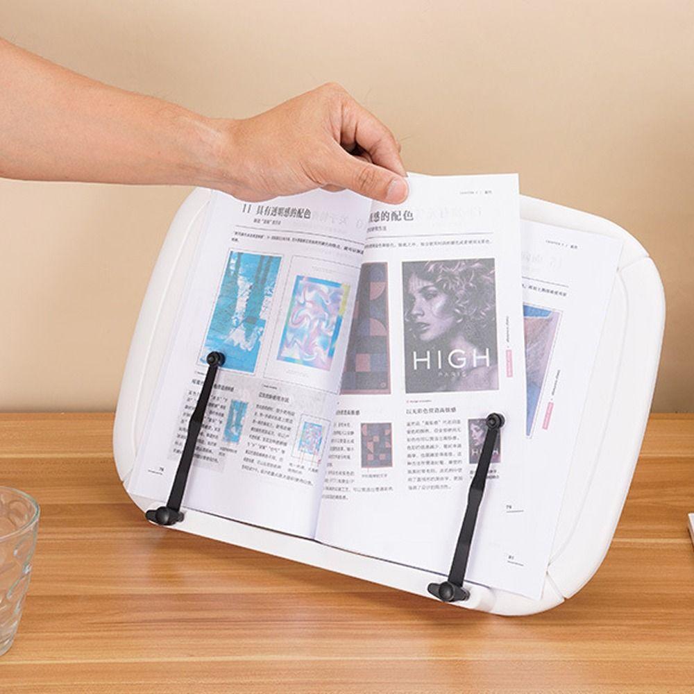 Foldable Book Holder Adjustable Tabletop Bookshelf Multi-Function Desktop Riser  Desktop