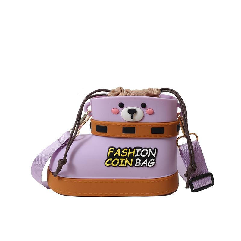 Shoe Teddy Shaped Bear Shoulder Bag Cartoon Handbag Adjustable Shoulder Strap