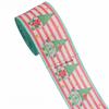 5-Yard Christmas Ribbon with Wire Edges - 63mm Decorative Craft Ribbon for Gift Wrapping