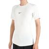 Nike Men's Solid Slim Fit Crew Neck Short Sleeve T-Shirt in White