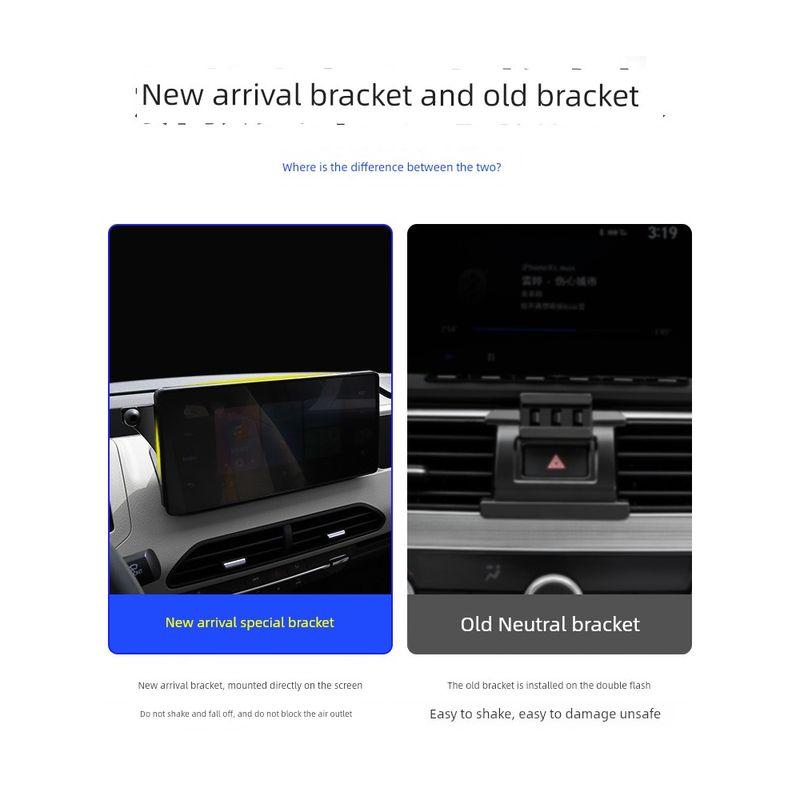 Suitable for Wuling Capgemini Mobile Phone Holder, Special for 20-25 Model Capgemini Mobile Phone Car Mount, Screen Type Interior Accessory