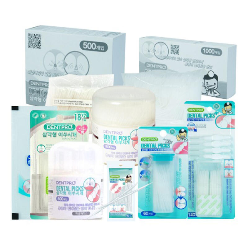 DENTPRO Triangle Toothpick Collection Triangular toothpick 7P bag