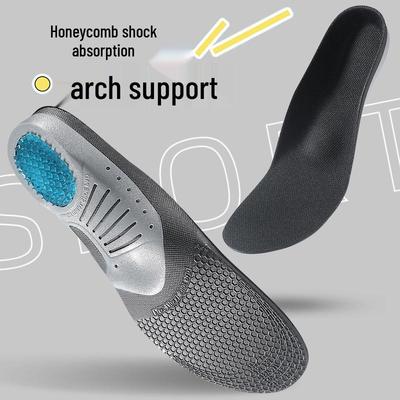 Semelles Orthopédiques Respirantes en EVA pour le Soutien de la Voûte Plantaire & l'Absorption des Chocs en Basketball & Course à Pied