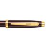 Sheaffer 100 9370 Glossy Coffee Brown Ballpoint Pen with PVD WP33791 Gold-Tone Trim,