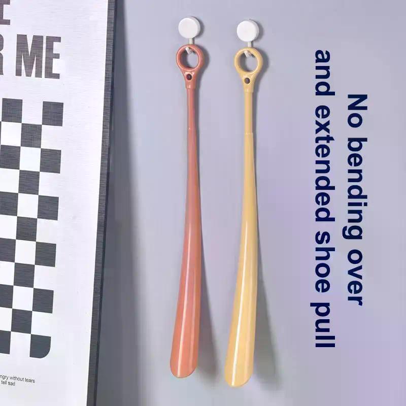 1/2 Pièces en Plastique Extra Longues Tire-chaussures Ménage Long Manche Souleveur Femme Enceinte Personnes Âgées Personnes Paresseuses Tire-chaussures Suspendable