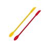 Double-Headed Seal Wax Stamp Scraper Heat Resistant Multifunctional Dip Spoon Powder Cleaning Silicone Spoon Stirring Mixing Rod