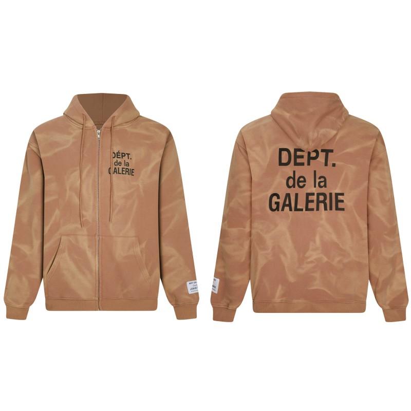 GALLERY DEPT Graffiti Letter Hooded Sweatshirt Unisex Oversized Streetwear Pullover Jacket Men Women