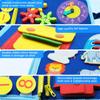 Montessori Busy Board Educational Learning Sensory Busy Book Toddler's Basic Motor Skills Activities Toy for Airplane Car Travel
