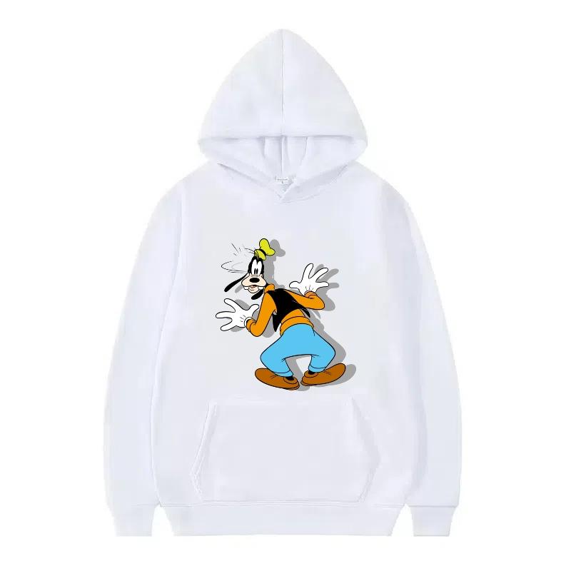 Disney Mickey Mouse Pattern Woman Streetwear Loose Black Winter Tops Clothes Pullovers Ladies Cheap Y2k Hoodies Men Sweatshirts