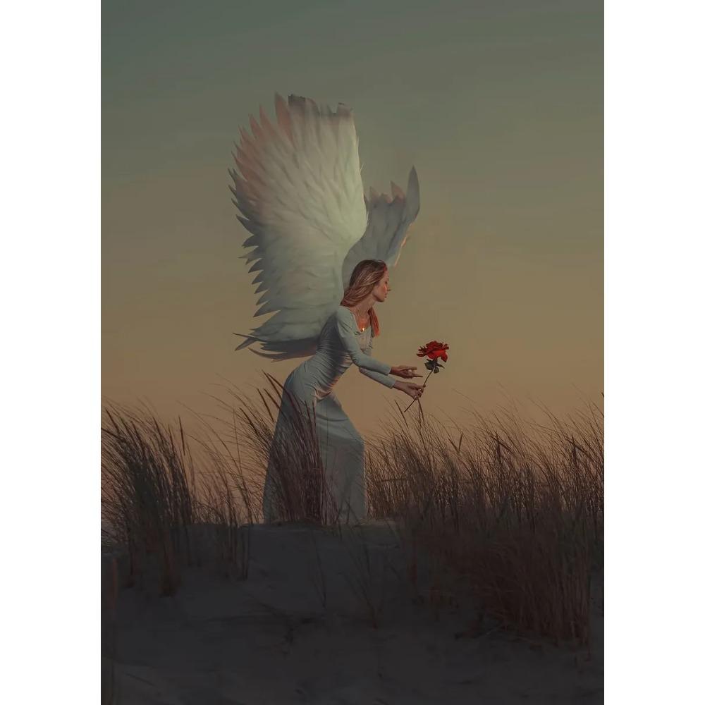 Beautiful Guardian Angel Poster Vintage Timeless Angelic Spiritual Prints Canvas Painting Girly Wall Art Picture Home Room Decor