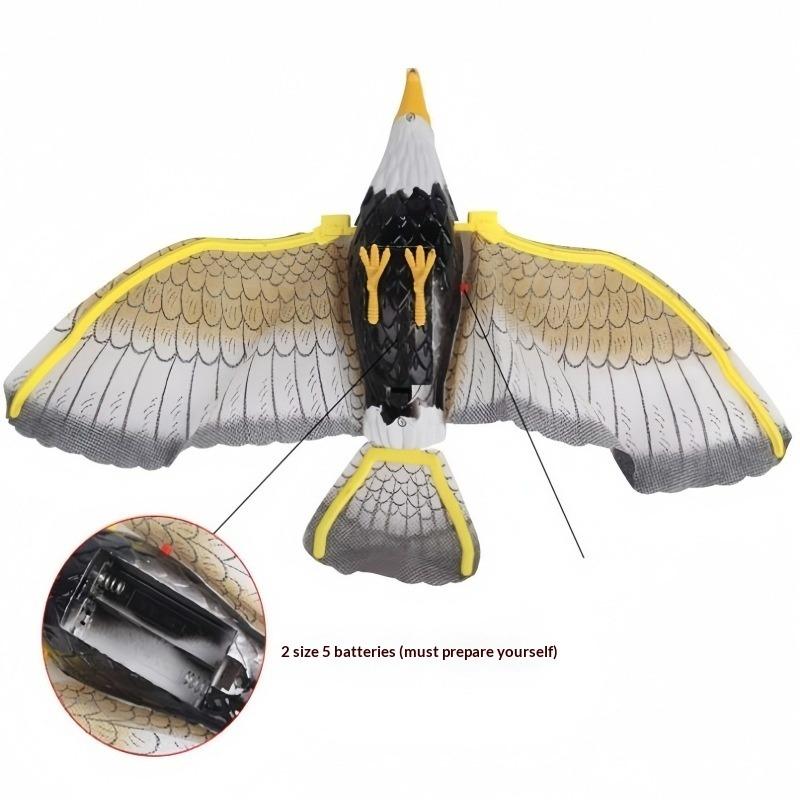 Silent Electric Hovering Eagle Toy, Suspended Wire Simulation Eagle Flying Bird, Children'S Outdoor Parent-Child Play Toy
