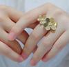 New 2024 Trend Top Quality Sale Hot Brand Anniversary Gifts Luxury Jewelry Rings For Women Flowers Leaf Wedding Engagement Party