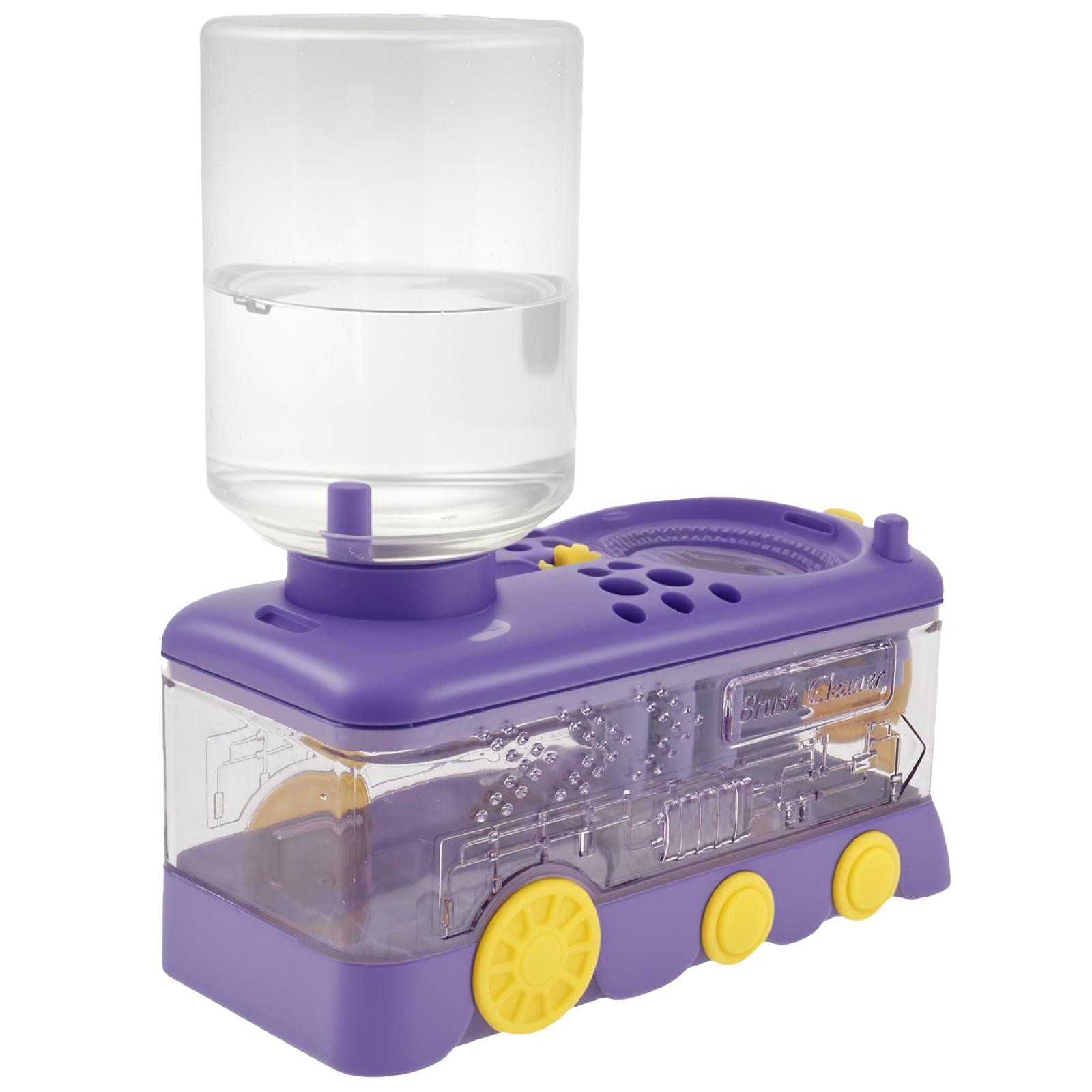 

Paint Brush Cleaner with Drain Paint Brush Cleaning Machine Painting Brush Rinser Portable Cleaning Tool Painting Art Supplies фиолетовый