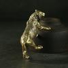 Solid Ornament Fine Workmanship Home Decoration Portable Chinese Zodiac Brass Tiger Ornament for Home