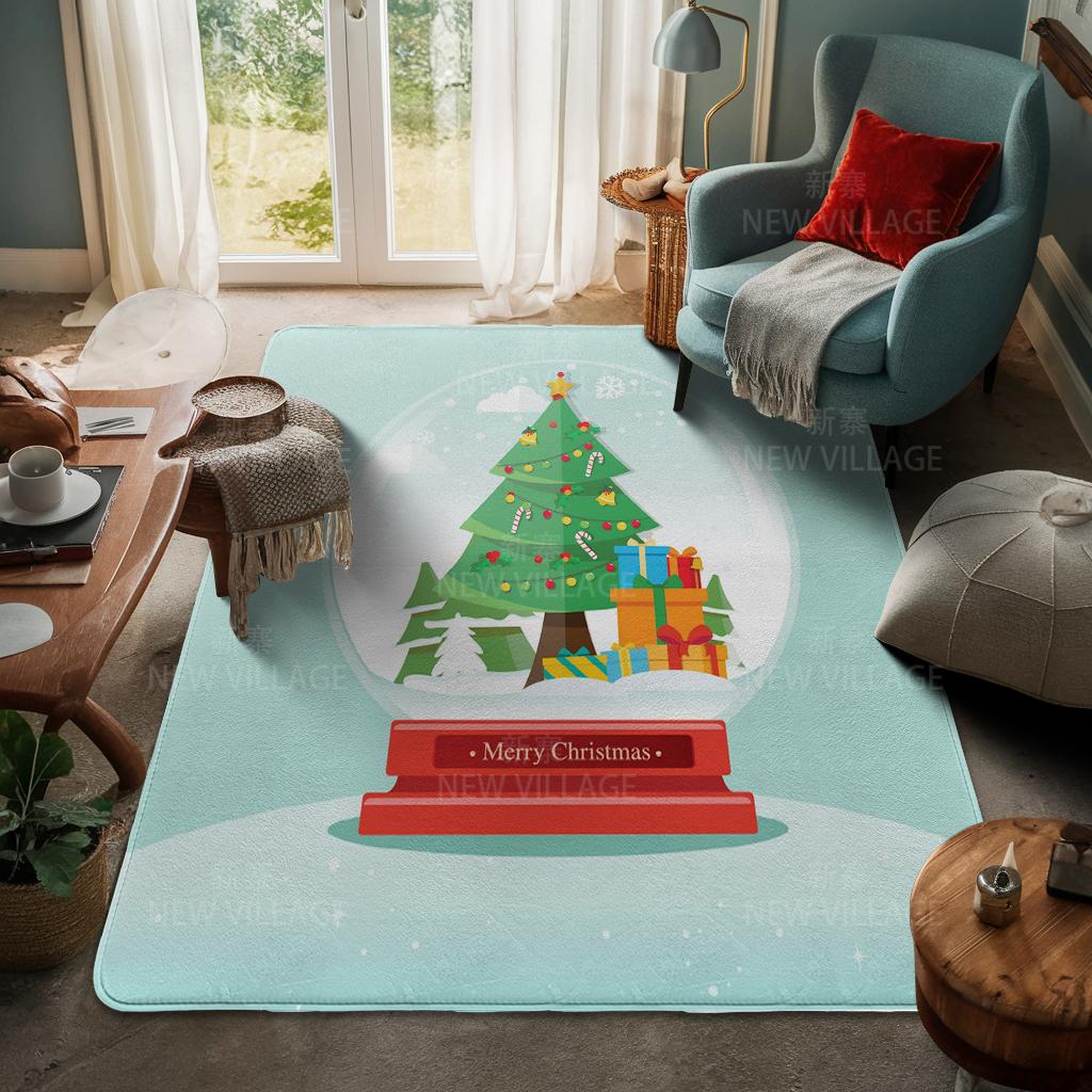 House entrance carpet Home door mat Living Room Bath Foot bathroom non-slip water absorption rugs bath Merry Christmas winter
