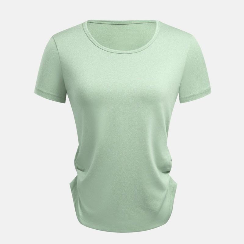 Womens Quick-Dry Short Sleeve Crop Top T-Shirt Running Gym Yoga Summer Sportswear Loose Fit