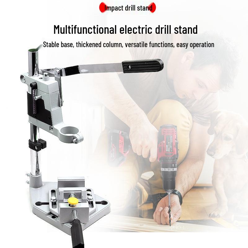 Multifunctional Mini Hand Drill Stand with Flat-Nose Pliers and Table Vise