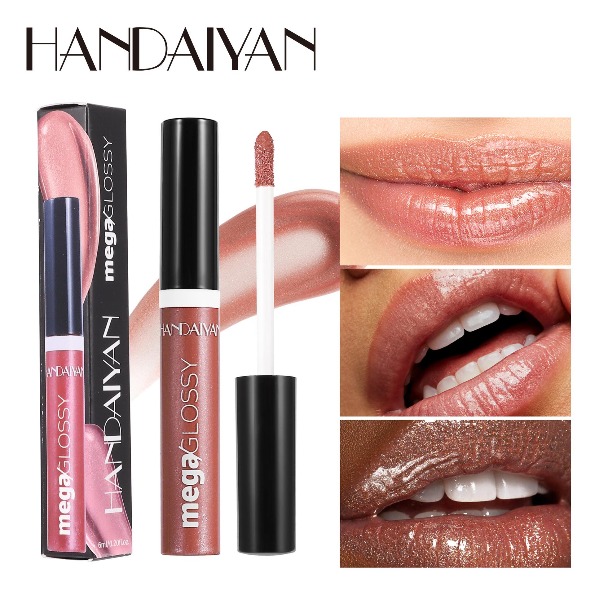 

Handaiyan Hydrating Pearl-Lustre Liquid Lip Gloss - Longwear Moisturizing Stain 6ML