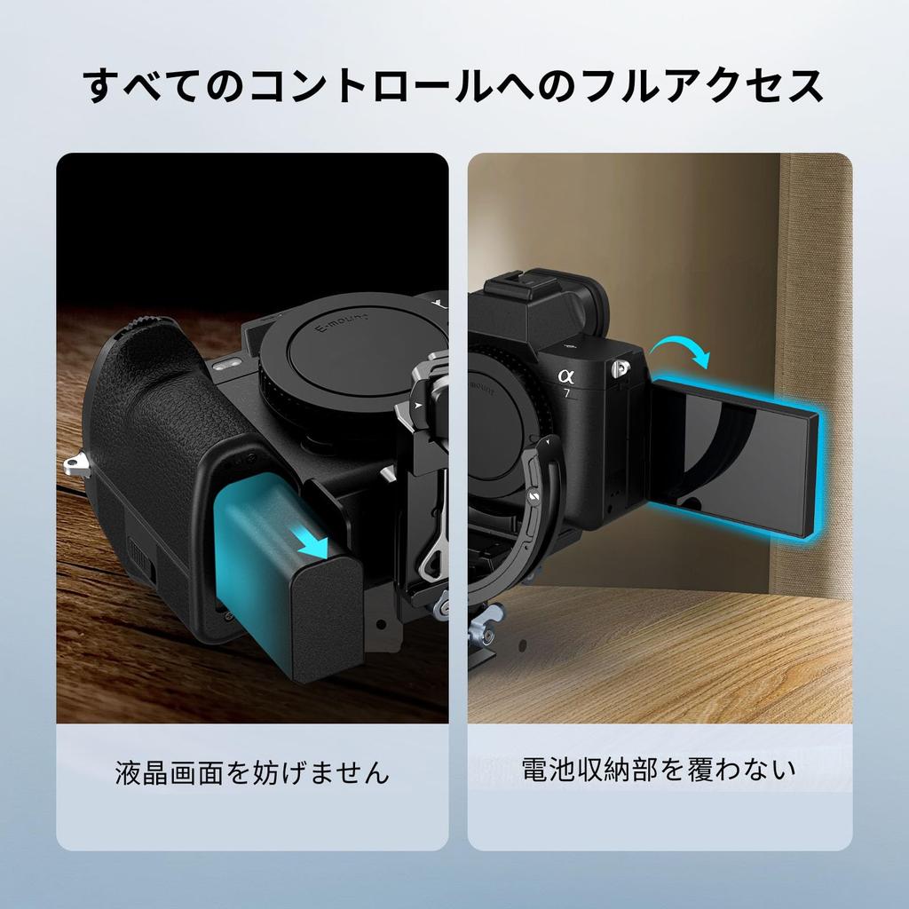 SmallRig Universal Horizontal and Vertical Mounting Plate Kit for and Canon Tripod Mount Ring Lens Mount with Quick Release Plate Sony, Fujifilm,