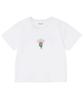 Milkfed Embroidery Flower Top White Women's T-Shirt,