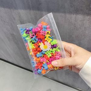 50pcs/set Mini Flower Rabbit Gripper, Compact and Exquisite, Suitable for Children's Fine and Soft Hair Volume