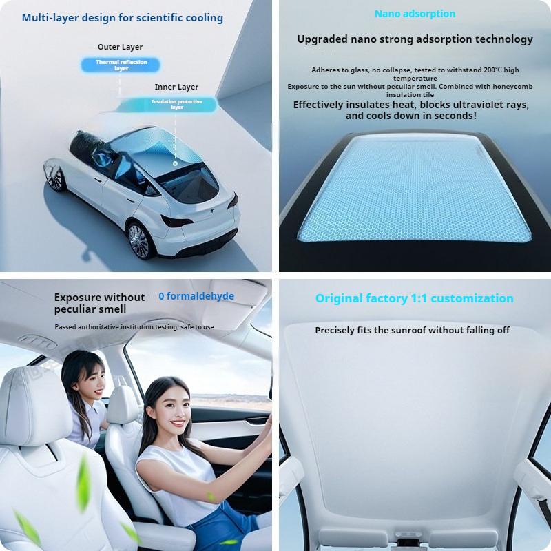 For XPeng G6 XiaoPeng G6 G9 G7 P7i MONA M03 Car Sunroof Sunshade P5 Roof Sun Visor UV Protection Car