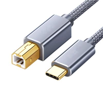 Type-c To Usb Printer Cable Data Line Scanner Fax Machine Printing Cord Universal Electronic Piano